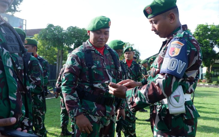 Sidak HP anggota Kodim 0801/Pacitan, Senin (19/1)