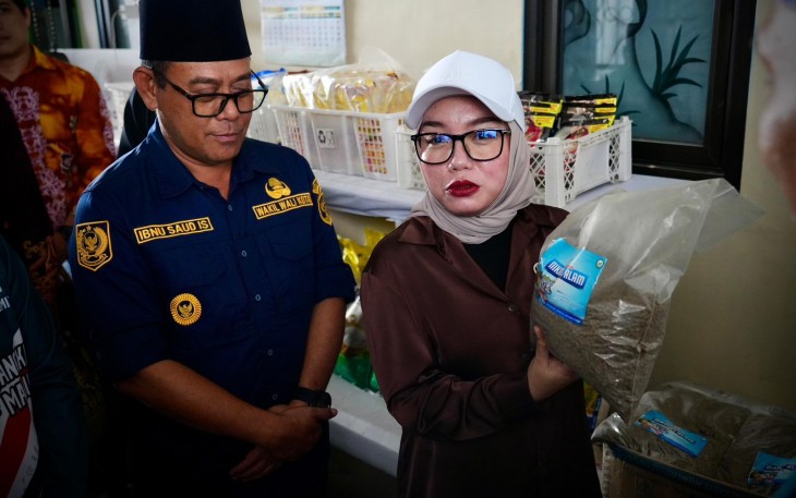 Wamenkop Farida Farichah saat mengunjungi KKMP Selumit di Tarakan, Kaltara, Minggu (15/2)