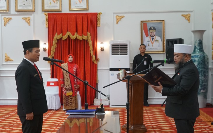 Gubernur Helmi Hasan Lantik Herwan Antoni Jadi Sekretaris Daerah Provinsi Bengkulu 