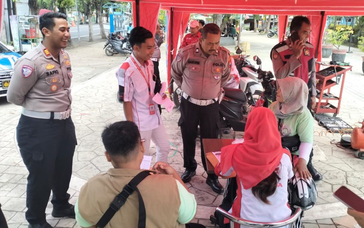 Layananan bengkel gratis Polres Probolinggo