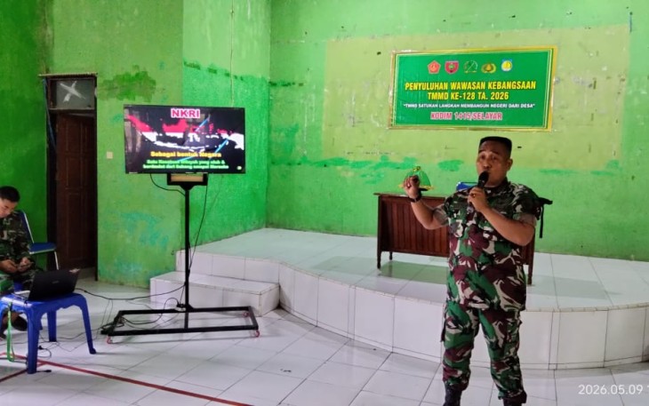 Wasbang TMMD ke-128 Kodim Selayar