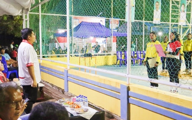Bupati Bintan Roby Buka Turnamen Bola Voli Bupati Cup III 2026 di Lapangan Kuala Sempang