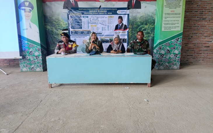Babinsa Koramil 0801/10 Dampingi Kegiatan Program BSPS Tahap I Tahun 2026
