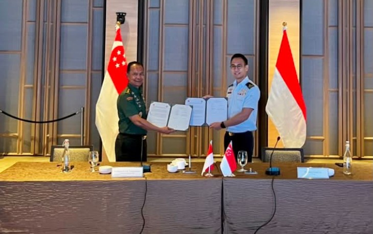 Kasum TNI Pimpin Delegasi Indonesia Pada Sidang Ke-22 TNI-SAF Annual Staff Meeting 2026 di Singapura