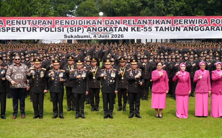 Jumlah perwira yang dilantik terdiri atas 1.798 lulusan SIP Angkatan ke-55 dan 50 lulusan SIP Khusus Intelijen Angkatan ke-11
