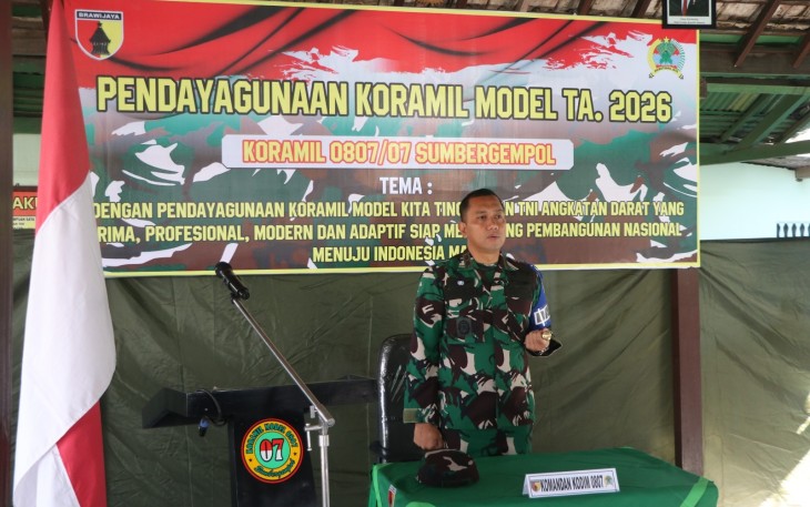 Dandim Tulungagung Buka Pendayagunaan Koramil Model 2026, Tingkatkan Kompetensi Apkowil