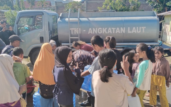 TNI AL Kodaeral VI Lanal Palu Terjunkan Satgas dan Posko Darurat di Sigi Pasca-Gempa M 6,7