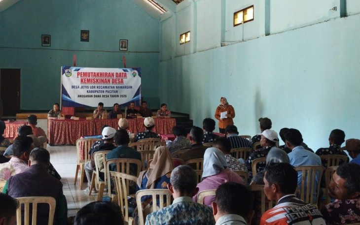 TNI Melalui Para Babinsa Dampingi Musyawarah Pemutakhiran Data Kemiskinan di Wilayah Pacitan