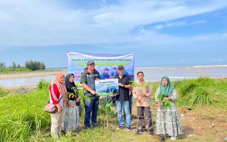 Pelindo Regional II Bengkulu Dorong Penghijauan Lewat Program Greenbelting di Kawasan Rawan Banjir