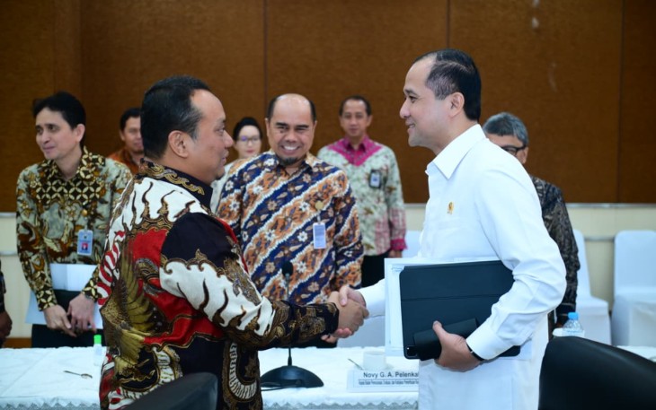 Menteri Iftitah  di Auditorium BPK RI, Jakarta, Kamis (25/6)