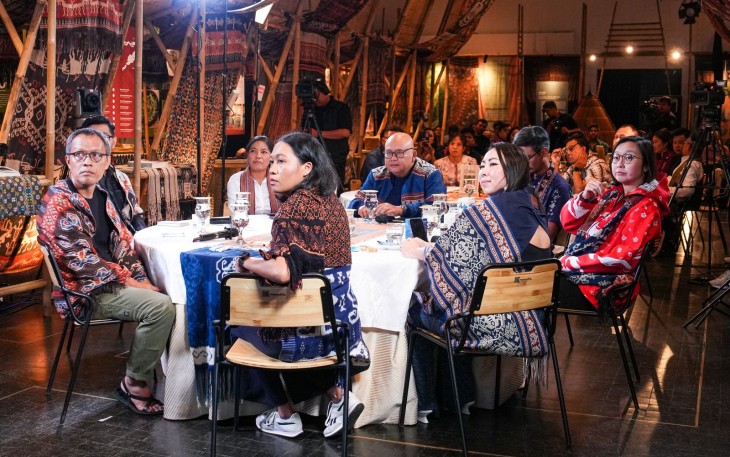 Wakil Menteri Ekonomi Kreatif, Irene Umar, menghadiri Kunstkring Dialogue, Forum Diskusi Ekonomi Restoratif 2026 di Tugu Kunstkring Paleis, Jakarta, Jumat (26/6/2026)