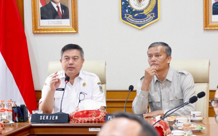 Sekretaris Jenderal (Sekjen) Kementerian Dalam Negeri (Kemendagri) Tomsi Tohir