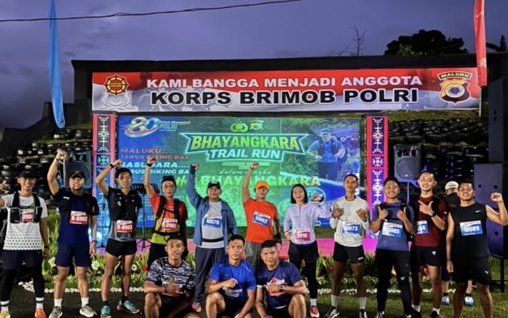 Tim Lari Beregu Kodaeral IX Juara II Trail Run HUT Bhayangkara ke-80 Tahun 2026