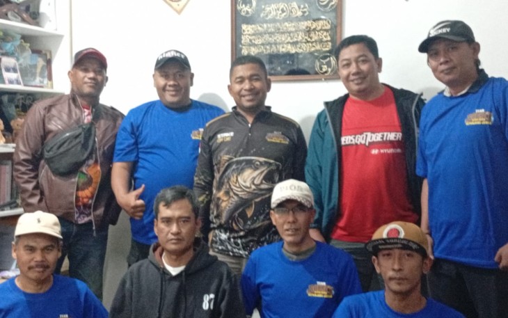 Team Bodre'x Seduluran Sepanjang Joran di Kediaman Sam Budiyono Kota Malang. Sabtu (11/7)