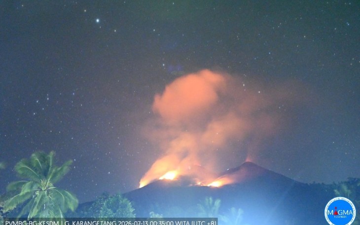 Gunungapi Karangetang Erupsi