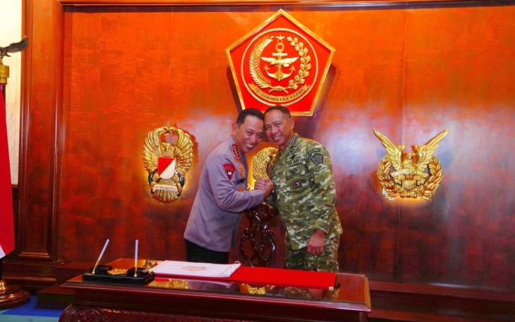 Panglima TNI Terima Kunjungan Silaturahmi Kapolri