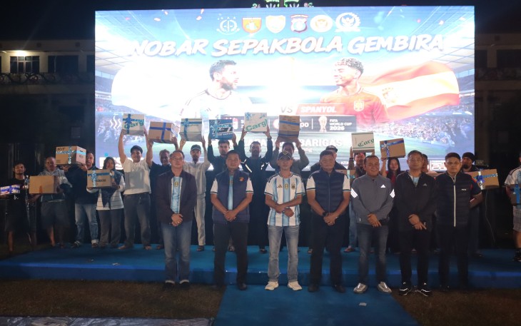 Polda Kalteng menggelar nonton bareng final Piala Dunia FIFA 2026 antara Argentina melawan Spanyol mulai pukul 02.00 WIB