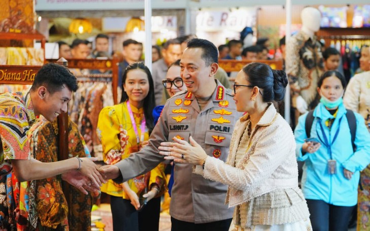Kapolri menghadiri Bazar Kreasi Bhayangkari Nusantara 2026 di Jakarta Convention Center (JCC), Senayan, Rabu (22/7) 