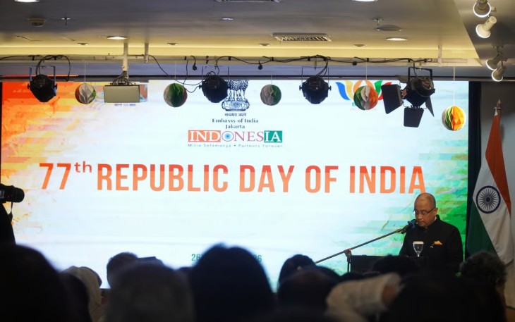Kedutaan Besar India di Jakarta Peringati Hari Republik India ke-77