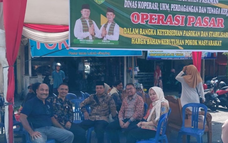 Badan Penyelenggara Jaminan Sosial (BPJS) Ketenagakerjaan Cabang Kabupaten Pasaman ikut berpartisipasi dalam operasi dan sidak pasar yang digelar Pemkab Pasaman di Pasar Lama Lubuk Sikaping, Kamis (26/2/2026)