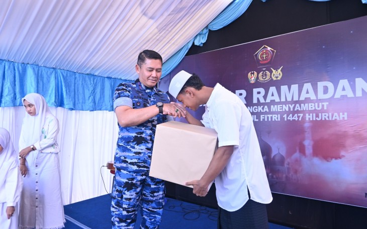 Lanud Sultan Hasanuddin saat Gelar Bazar Ramadan TNI Serentak