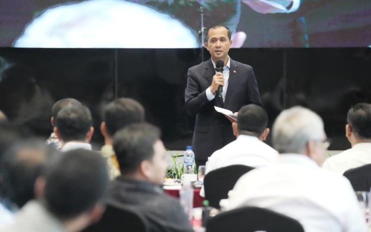 Menteri Transmigrasi Iftitah dalam acara Kumpul Jeung Dulur, Sinergi Diaspora Membangun Banten di Jakarta, Sabtu (28/3)