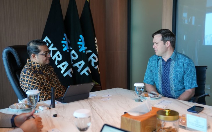 Menteri Ekonomi Kreatif/Kepala Badan Ekonomi Kreatif (Ekraf), Teuku Riefky Harsya menerima audiensi Apple Developer Academy di Kantor Kementerian Ekonomi Kreatif, Jakarta, Kamis (2/7/2026)