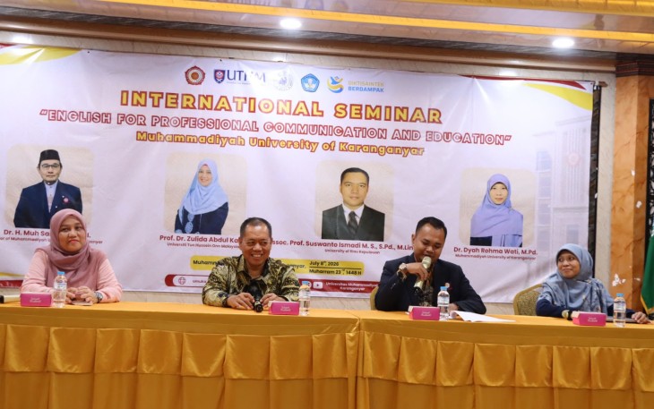 Seminar Internasional di Studitorium Kampus Umuka, Rabu (8/7/2026).