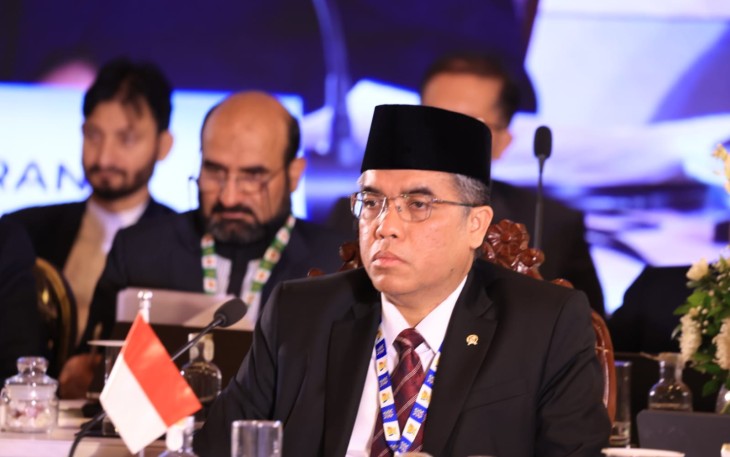 Menaker Yassierli dalam Pertemuan Menteri Ketenagakerjaan BRICS (BRICS Labour and Employment Ministers' Meeting/LEMM) 2026 di Hyderabad, India, Rabu (15/7/2026).
