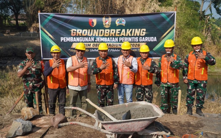 Pembangunan Jembatan Perintis Garuda di Perbatasan Madiun–Ponorogo Resmi Dimulai