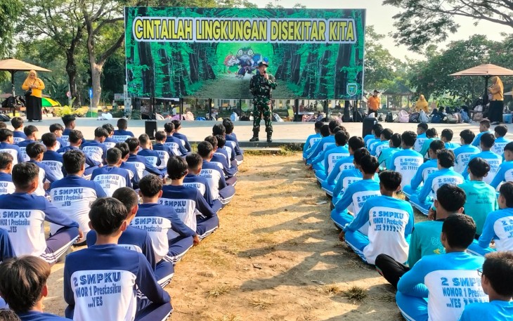 Koramil Taman Bekali Siswa dengan Kedisiplinan