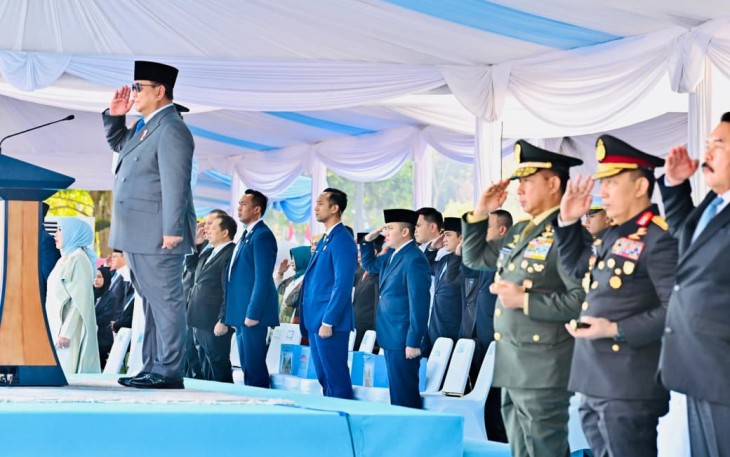 Panglima TNI saat Hadiri Pelantikan Pamong Praja Muda IPDN Angkatan XXXIII Tahun 2026. Foto : BPMI Setpres