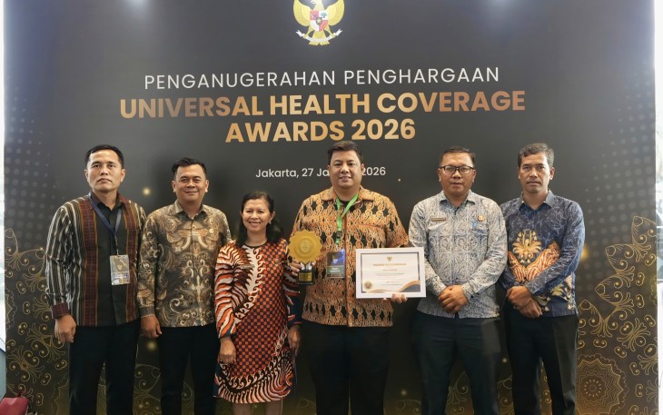 Tiga Kali Berturut-turut, Program Unggulan Bupati Samosir BPJS Gratis Raih Penghargaan UHC