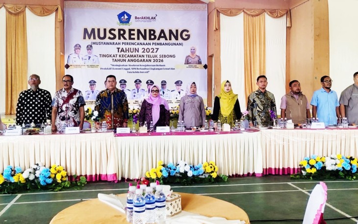 forum Musyawarah Perencanaan Pembangunan (Musrenbang) yang di adakan di gedung Komunity Kelurahan kota Baru kecamatan Telok Sebong kabupaten Bintan