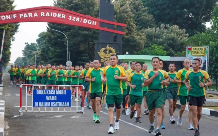 Divif 1 Kostrad Gelar Lari 5K Bersama Prajurit 
