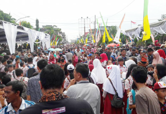 Ratusan ribu peserta antusias mengikuti Gerakan Bengkulu Selatan Membaca, Rabu (22/2/2017)