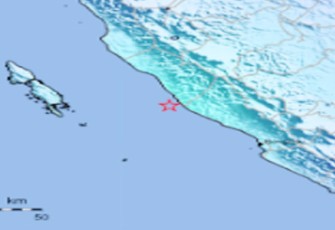 Gempa 5,4 SR Guncang Mukomuko, Kamis (06/034/2017)