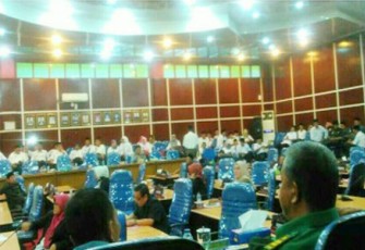 Rapat paripurna DPRD Kota Bengkulu, Rabu (3/5).