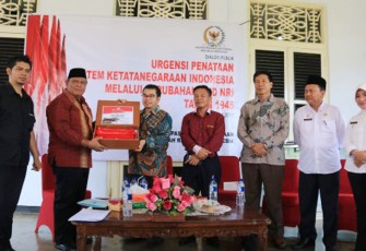 Diskusi Kebangsaan di rumah pengasingan Bung Karno di Bengkulu, Anggut Atas, Kota Bengkulu, Rabu (17/5).