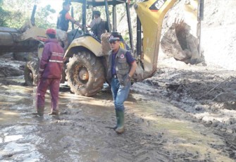 Bencana tanah longsor menerjang Kabupaten Lebong, Provinsi Bengkulu, pada Jumat (5/5/2017).