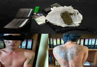 Terangka dan barang bukti saat diamankan. Foto : tribratanewsbengkulu.com