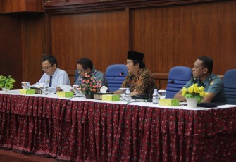 Rapat persiapan Bengkulu Triathlon 2017 di Ruang Pola Pemda Bengkulu, Kamis (6/7).