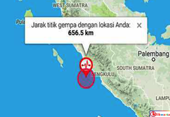 Gempa 6,6 SR Guncang Bengkulu