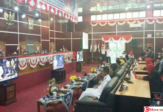 Rapat Paripurna Istimewa Mendengarkan Pidato Kenegaraan Presiden RI, Rabu (16/08/2017).