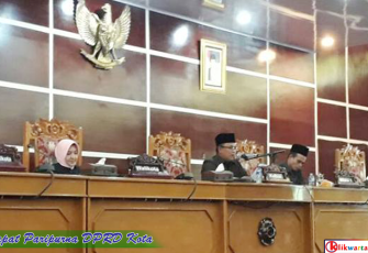 Wakil Ketua I Yudi Darmawansyah saat memimpin rapat paripurna
