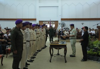 Pelantikan dan pengukuhan Forum Bela Negara Provinsi Bengkulu dan Kabupaten/Kota, Kamis (3/8) bertempat di ruang serbaguna Pemprov Bengkulu.