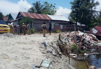 Kondisi rumah warga pasca terjadi banjir 