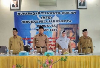 Pembukaan  lomba Musabaqoh Tilawatil Quran (MTQ) tingkat SD dan SMP pada Senin (14/8)