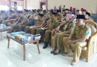 Rapat koordinasi dan evaluasi PAD Kota Bengkulu sektor PBB di ruang rapat Gunung Bungkuk, Sekretariat Kota Bengkulu