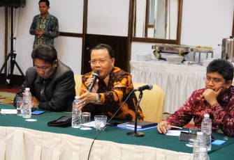 Paparan potensi energi yang dimiliki Provinsi Bengkulu oleh Plt. Gubernur Bengkulu Rohidin Mersyah.